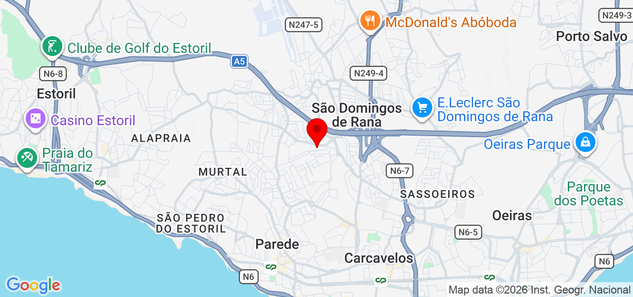 Antonio Covas - Lisboa - Cascais - Mapa