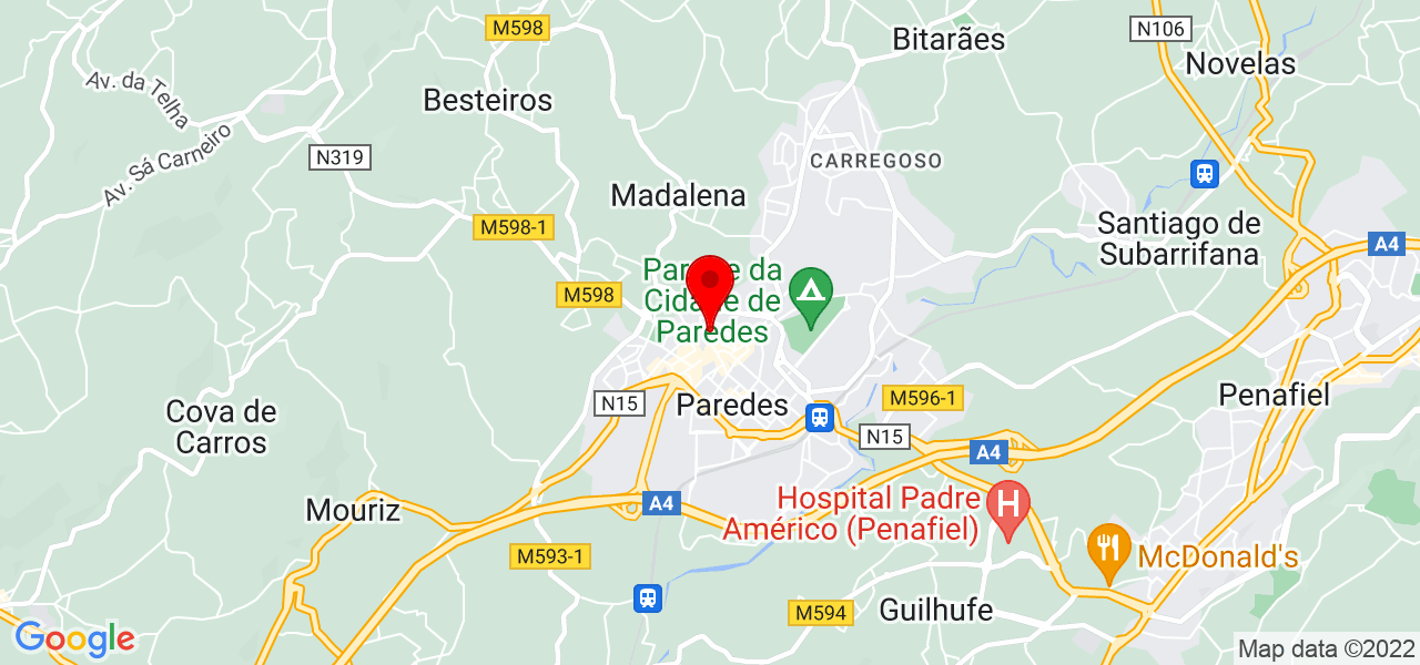Nanci Santos - Porto - Paredes - Mapa