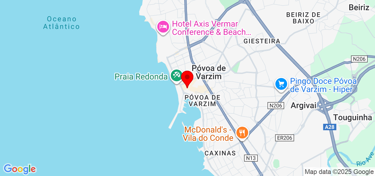 Mar - Porto - Póvoa de Varzim - Map
