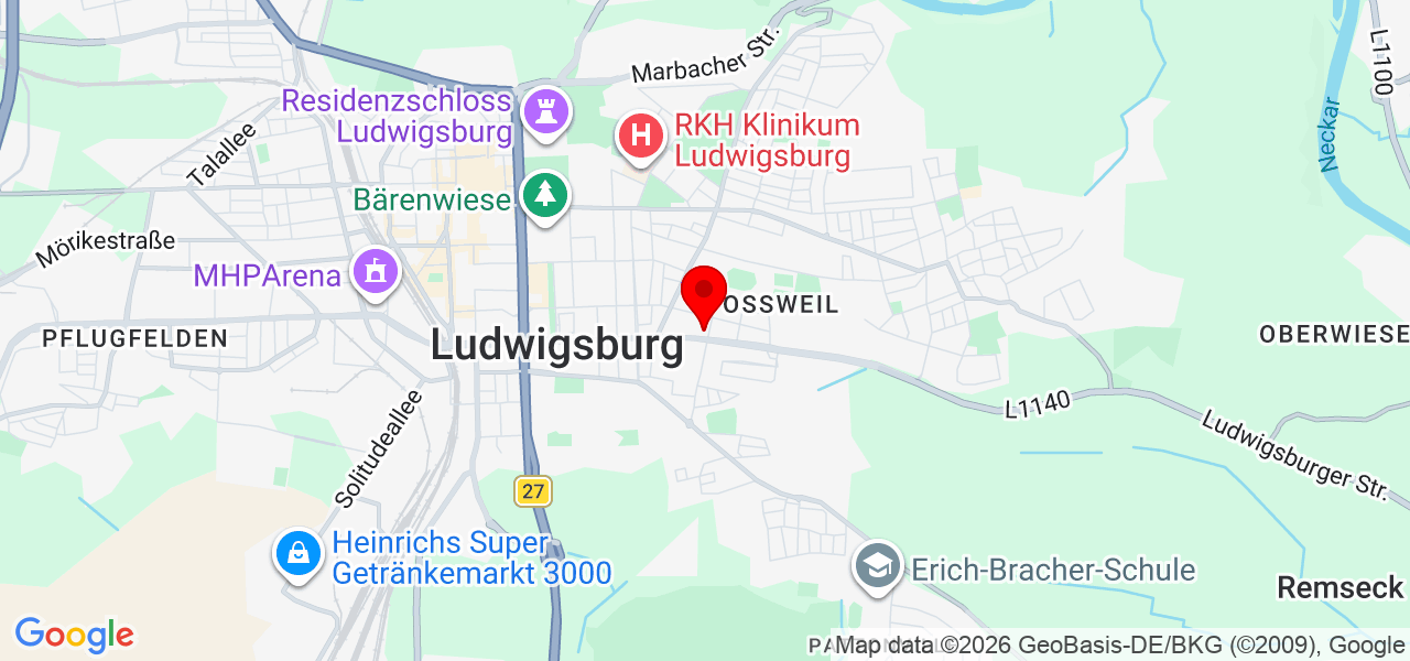 Gabriela Berta - Baden-Württemberg - Ludwigsburg - Karte