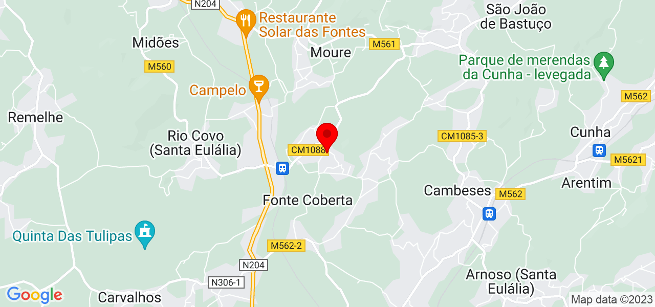 Tayn&aacute; Garrido - Braga - Barcelos - Mapa