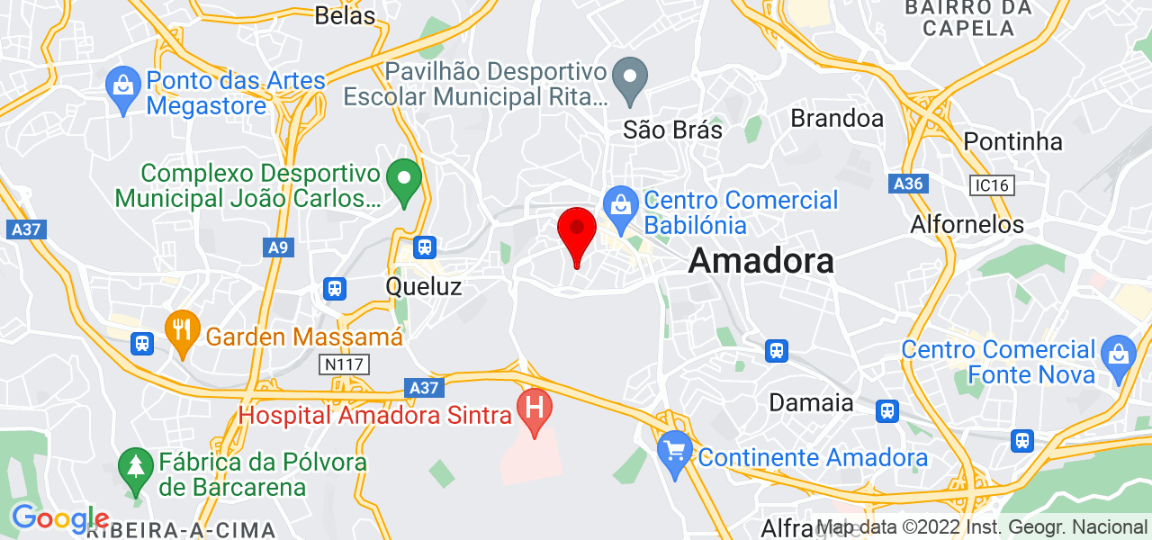José Júlio - Lisboa - Amadora - Mapa