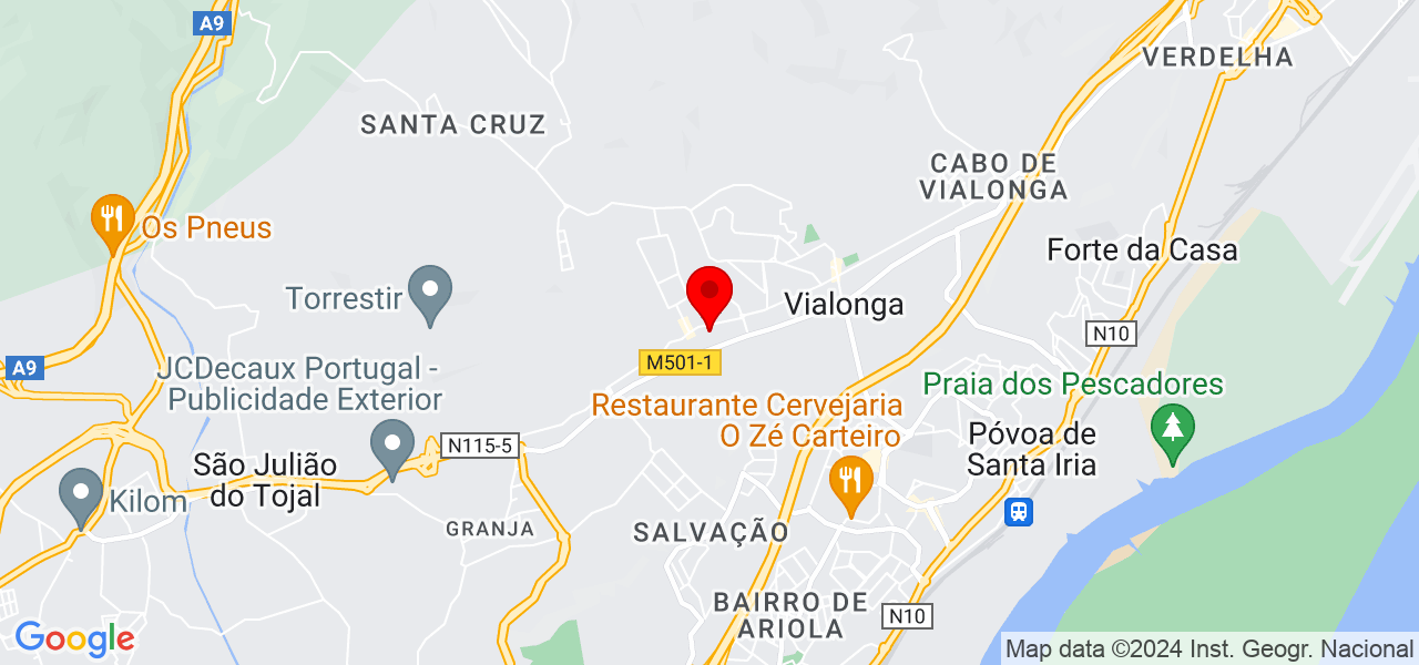 Limpeza - Lisboa - Vila Franca de Xira - Mapa