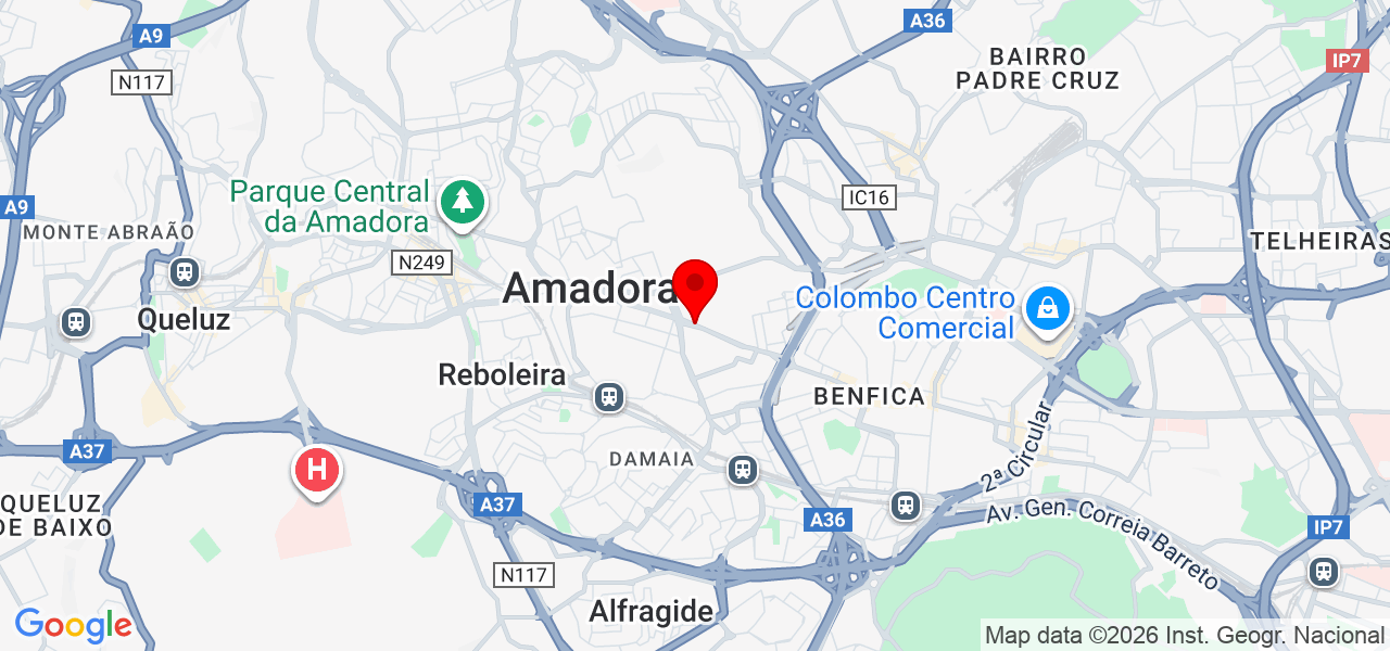 Luthero - Lisboa - Amadora - Map
