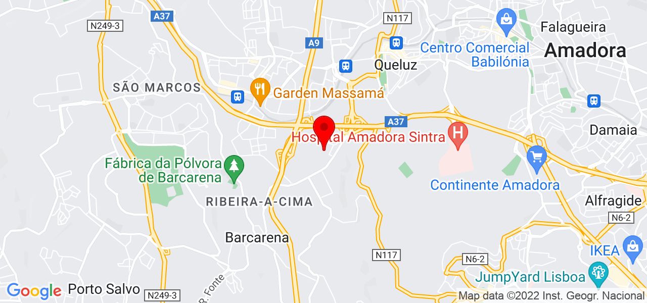 Espa&ccedil;o M&eacute;dia Edi&ccedil;&atilde;o - Lisboa - Oeiras - Mapa