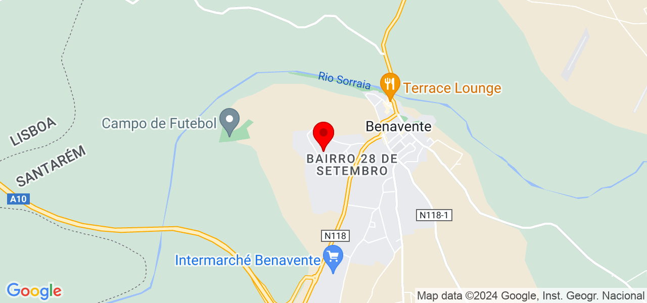 Igor - Santarém - Benavente - Map