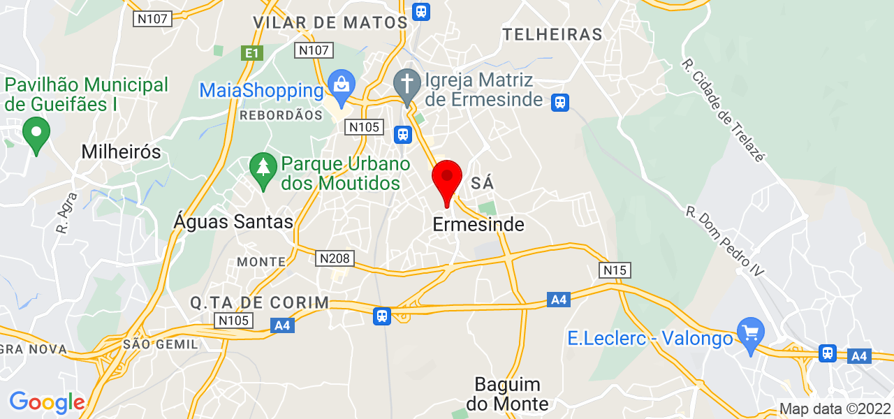 Armanda L Reis - Porto - Valongo - Mapa