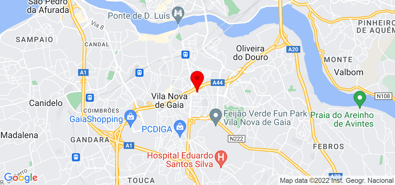 Fernanda Schnaider - Porto - Vila Nova de Gaia - Mapa