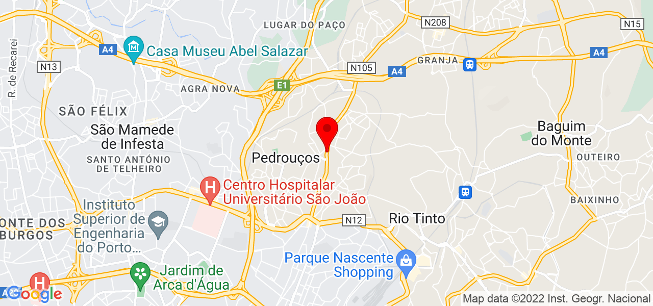 Beca Ribeiro - Porto - Gondomar - Mapa