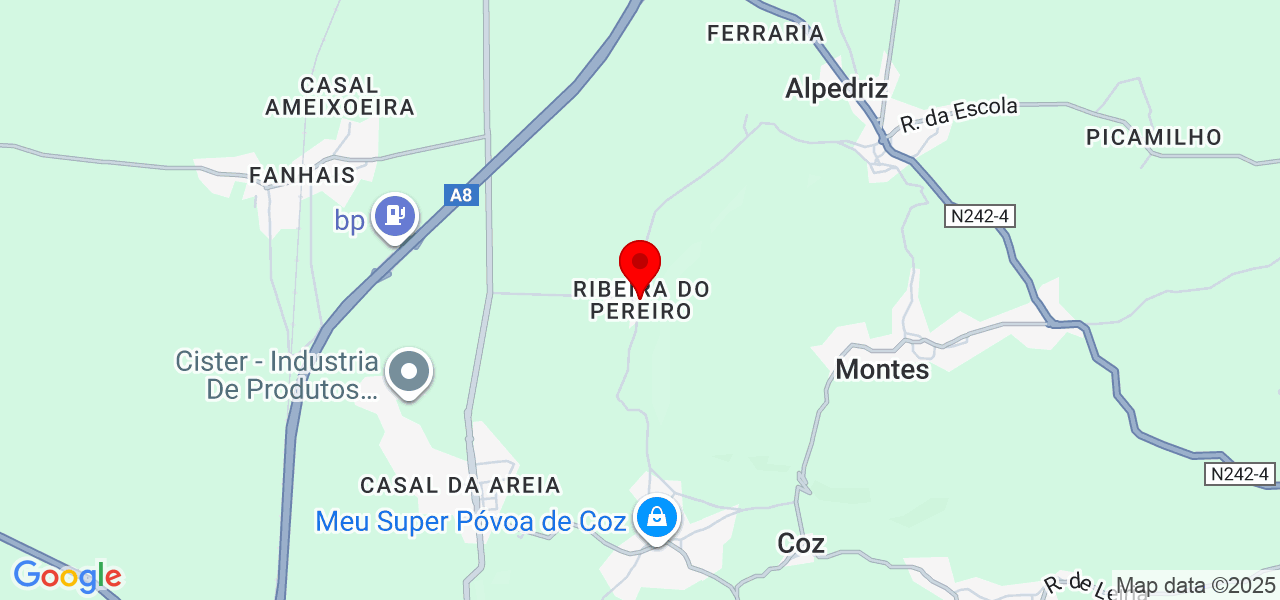 Moiselita Silva - Leiria - Alcobaça - Karte