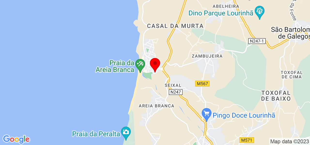 Cristina Mendonça da Costa - Lisboa - Lourinhã - Map