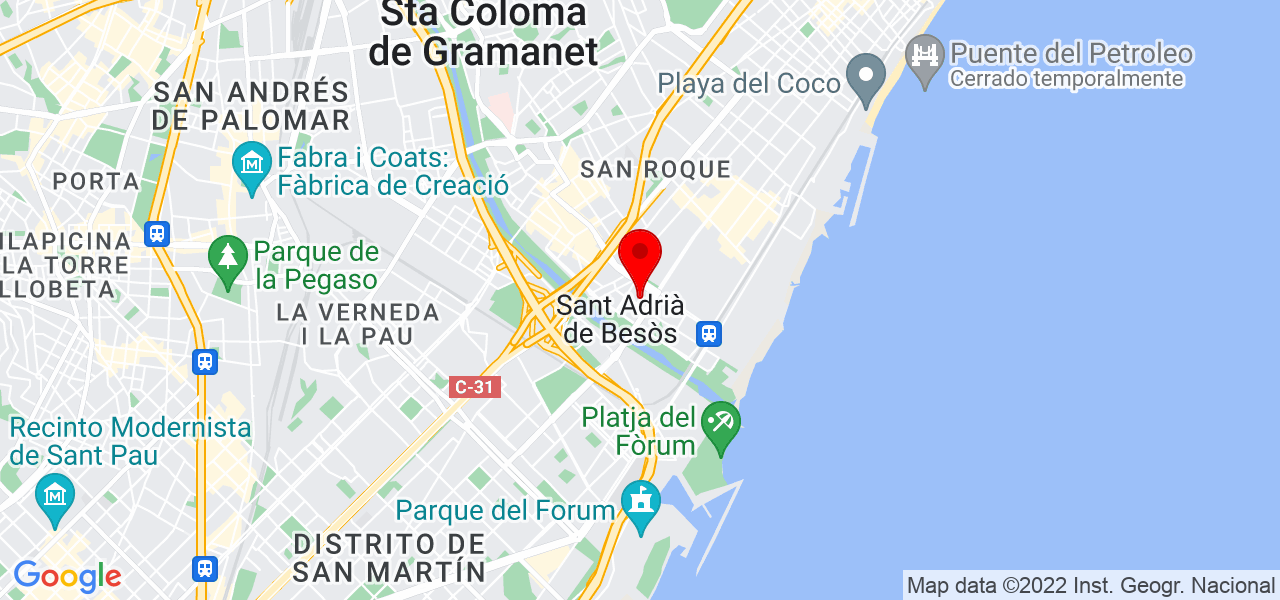 Estefan&iacute;a - Cataluña - Sant Adrià de Besòs - Mapa