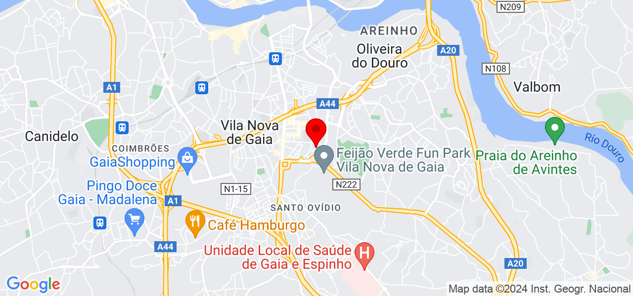 Alves - Porto - Vila Nova de Gaia - Map