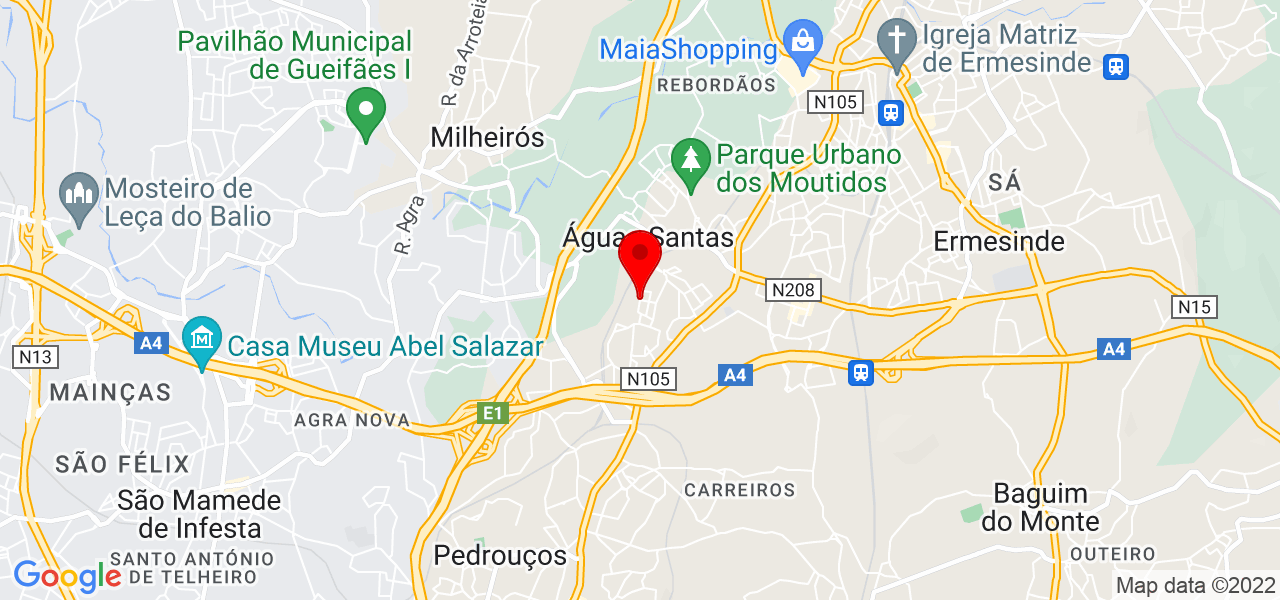Jo&atilde;o Freitas - Porto - Maia - Mapa