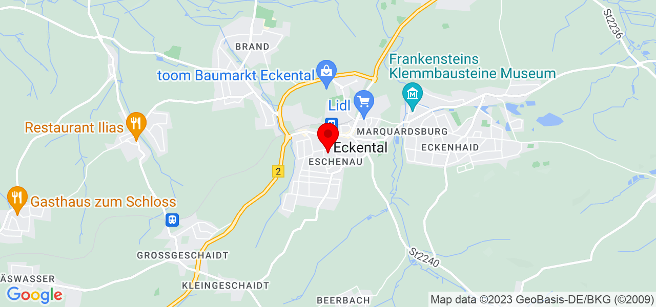 Weber Baudienstleistung e.K. - Bayern - Erlangen-Höchstadt - Karte
