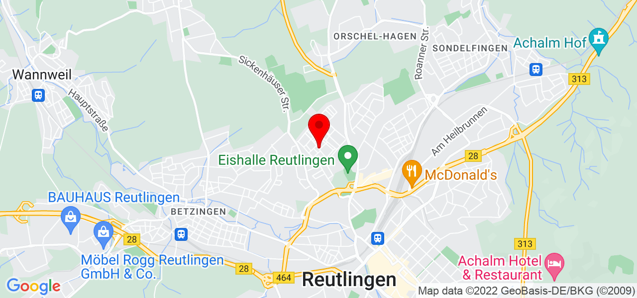 Sport Haas - Baden-Württemberg - Reutlingen - Karte