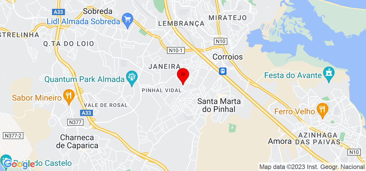 David Carrascal - Setúbal - Seixal - Mapa