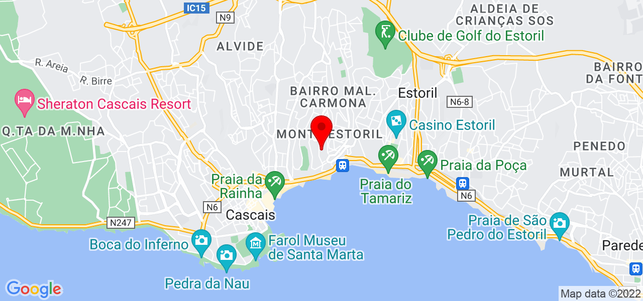 Joana Cruz - Lisboa - Cascais - Mapa