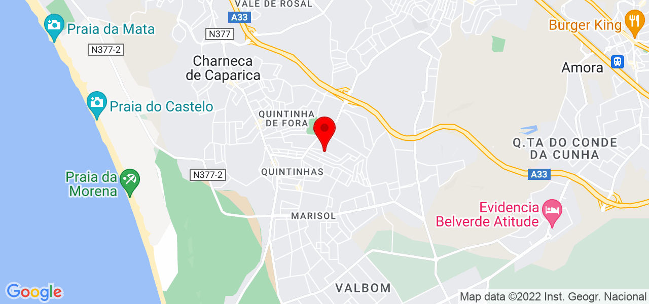 Leonor Aires - Setúbal - Almada - Karte