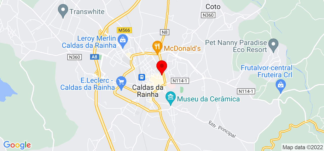 Marcelo Pereira - Leiria - Caldas da Rainha - Mapa