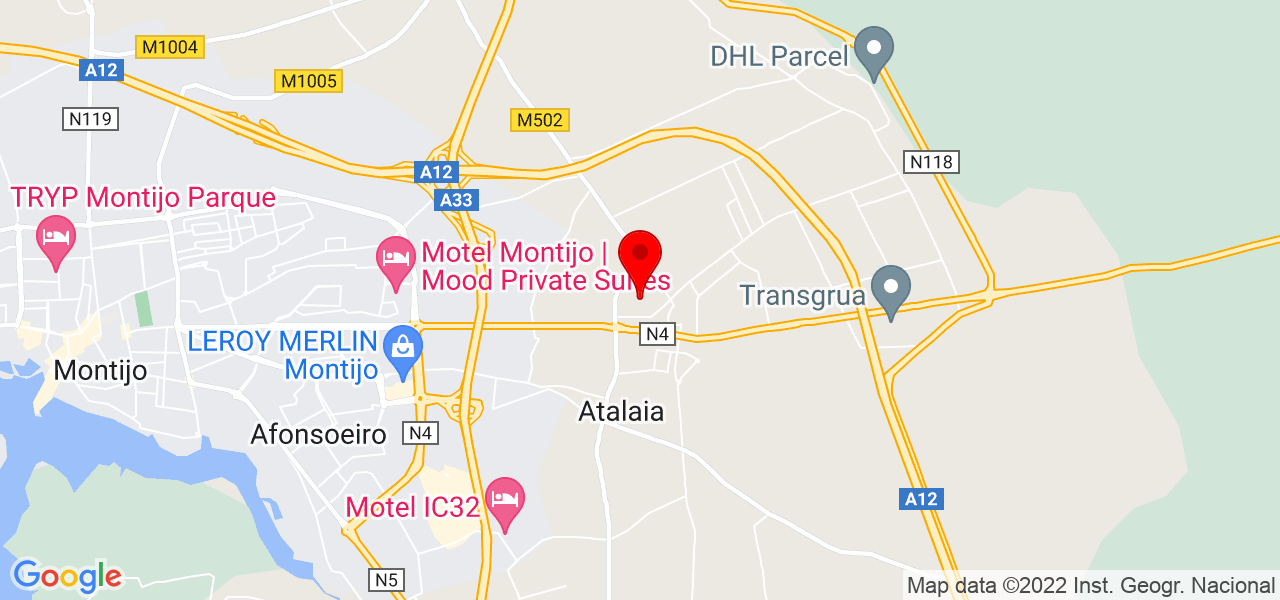 Marina Nunes da Silva - Setúbal - Montijo - Karte