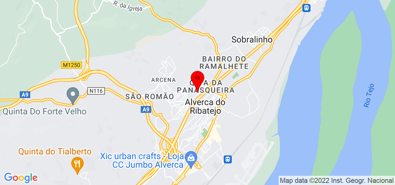 PROMINSTAL - Instala&ccedil;&atilde;o, Canaliza&ccedil;&atilde;o e Energia Solar - Lisboa - Vila Franca de Xira - Mapa