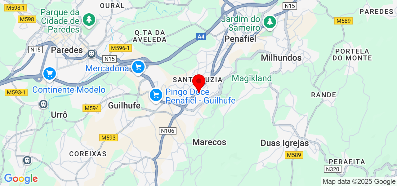 Evelyn Calzolaio - Porto - Penafiel - Map