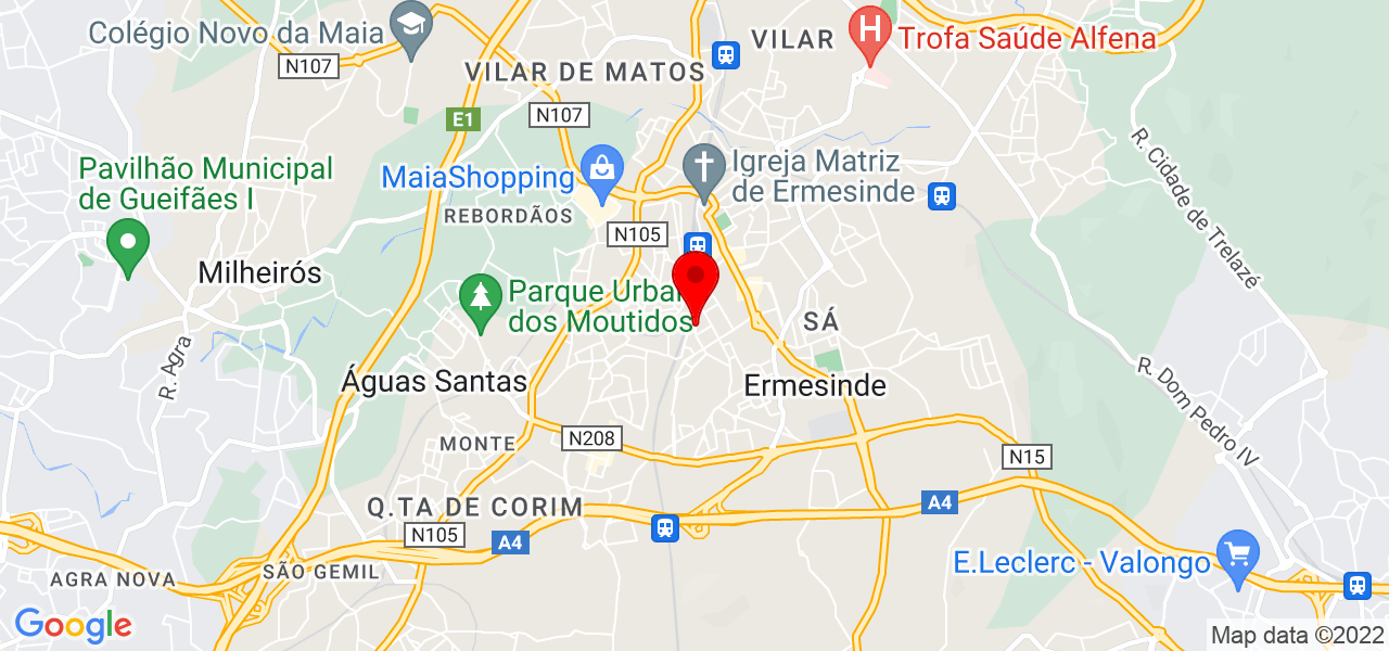 Vini Couto - Porto - Valongo - Mapa