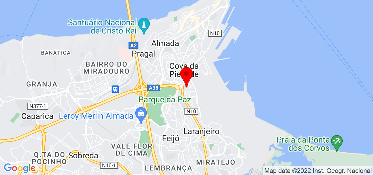 Eliana oliveira - Setúbal - Almada - Map