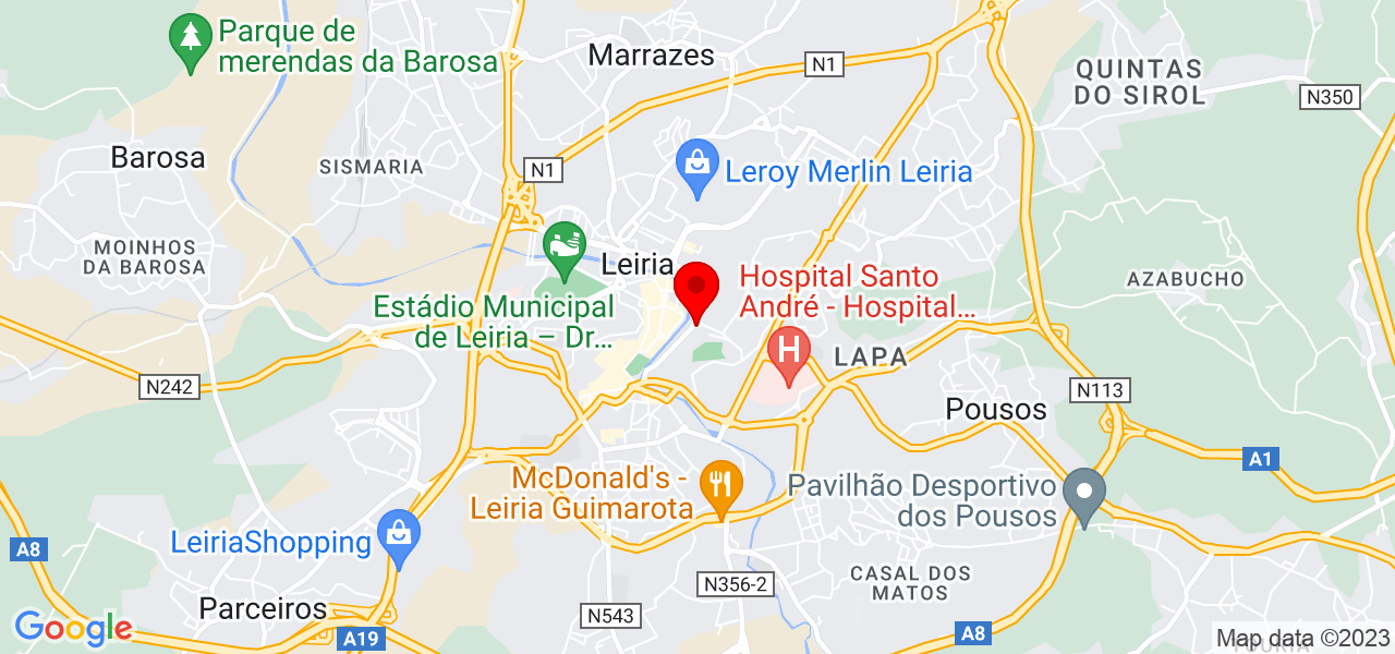 Cuidadora de idoso - Leiria - Leiria - Mapa