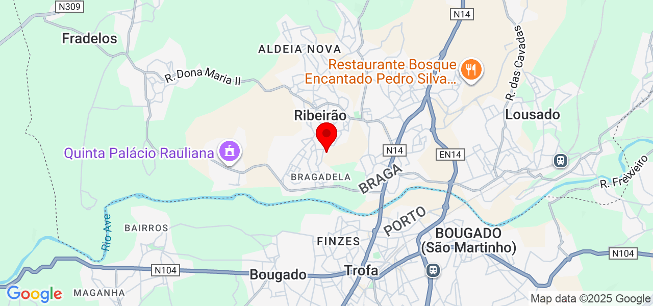 RibaServi - Braga - Vila Nova de Famalicão - Mapa