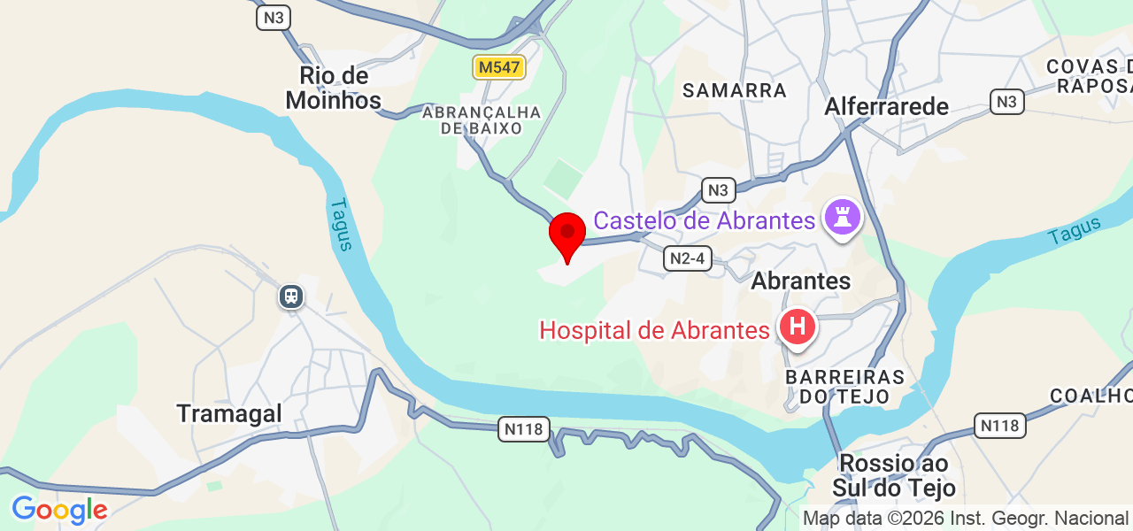 Erika Martins - Santarém - Abrantes - Mapa