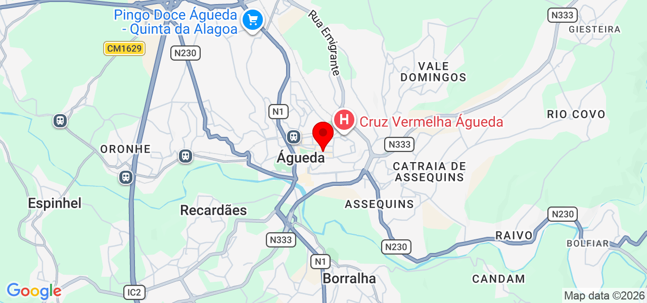 Andresa Dias - Aveiro - Águeda - Mapa