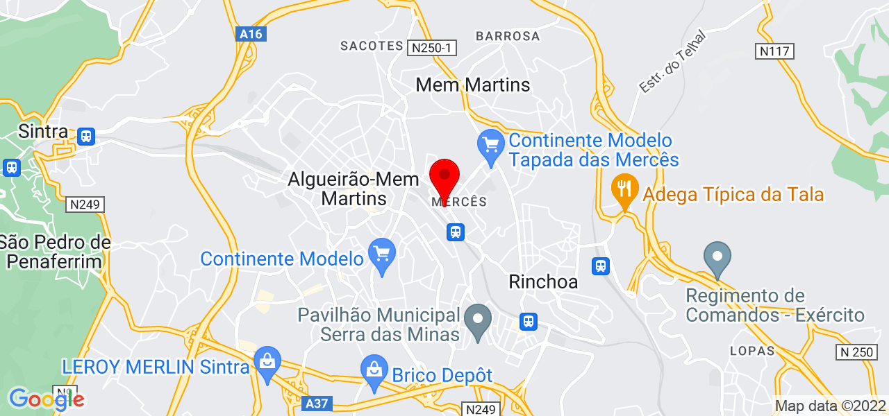 Sebastian Zapata - Lisboa - Sintra - Mapa