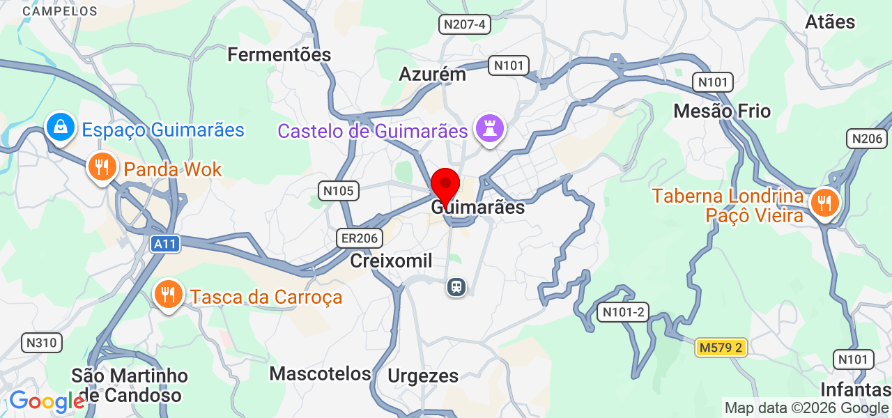 Maria - Braga - Guimarães - Karte