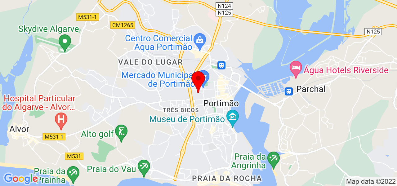 Paulo Teodoro - Faro - Portimão - Mapa