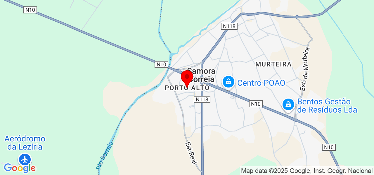 Francisco Póvoa - Santarém - Benavente - Mapa