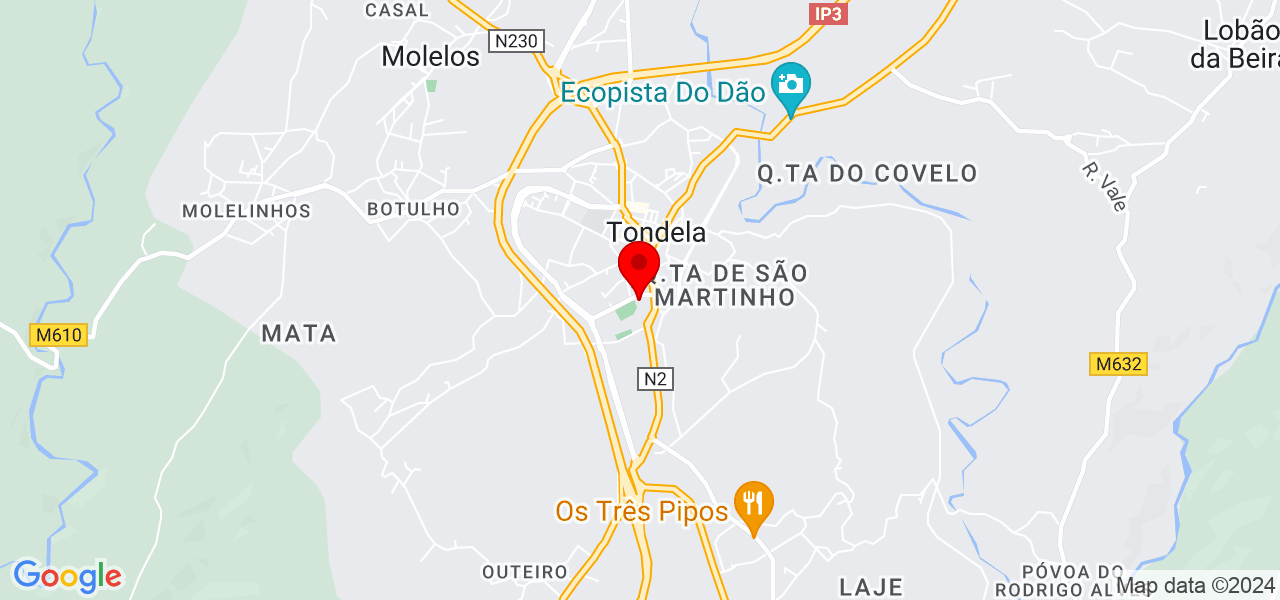 Alberto Salinas - Viseu - Tondela - Mapa