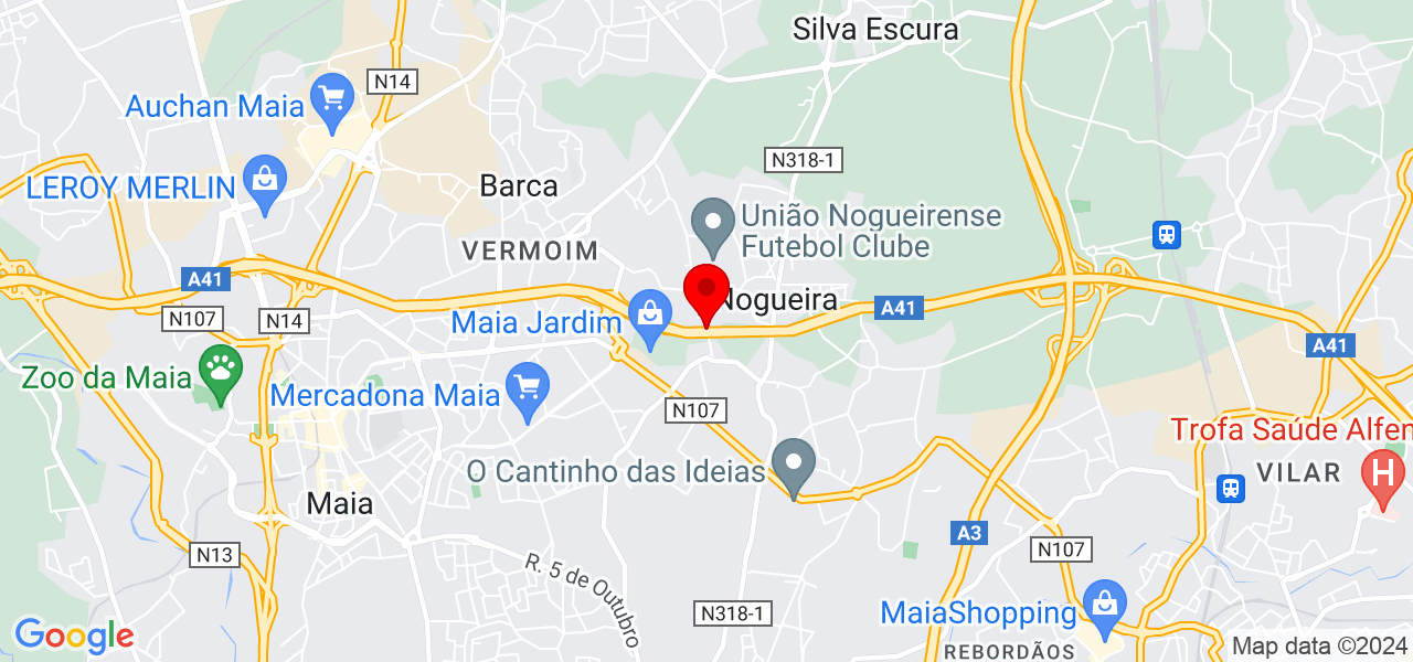 Vicente Jr - Porto - Maia - Map