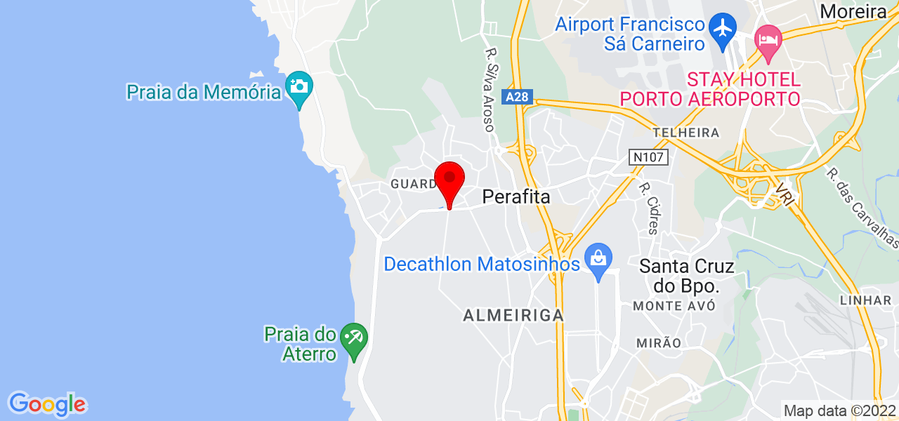 Vin&iacute;cius junior - Porto - Matosinhos - Mapa