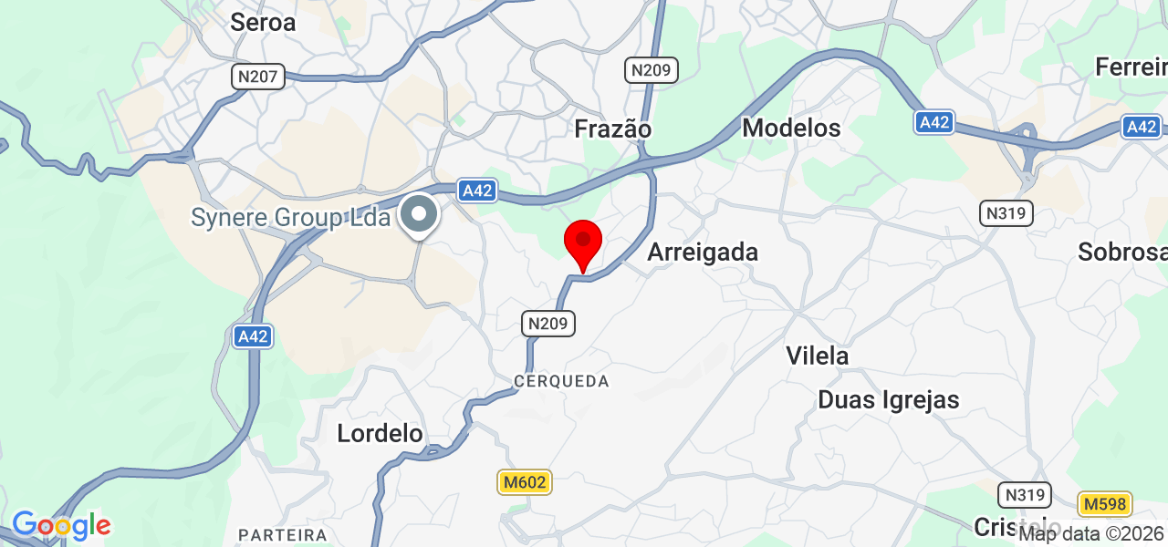 Serralhero montador - Porto - Paredes - Karte