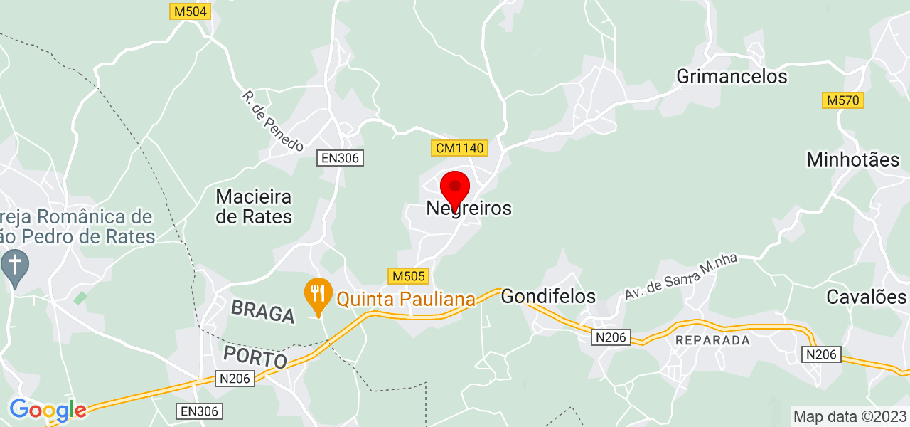 Mari - Braga - Barcelos - Mapa