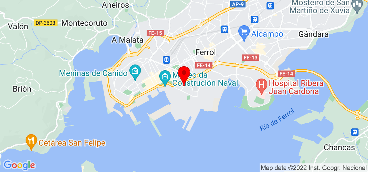 David Selectah - Galicia - Ferrol - Mapa
