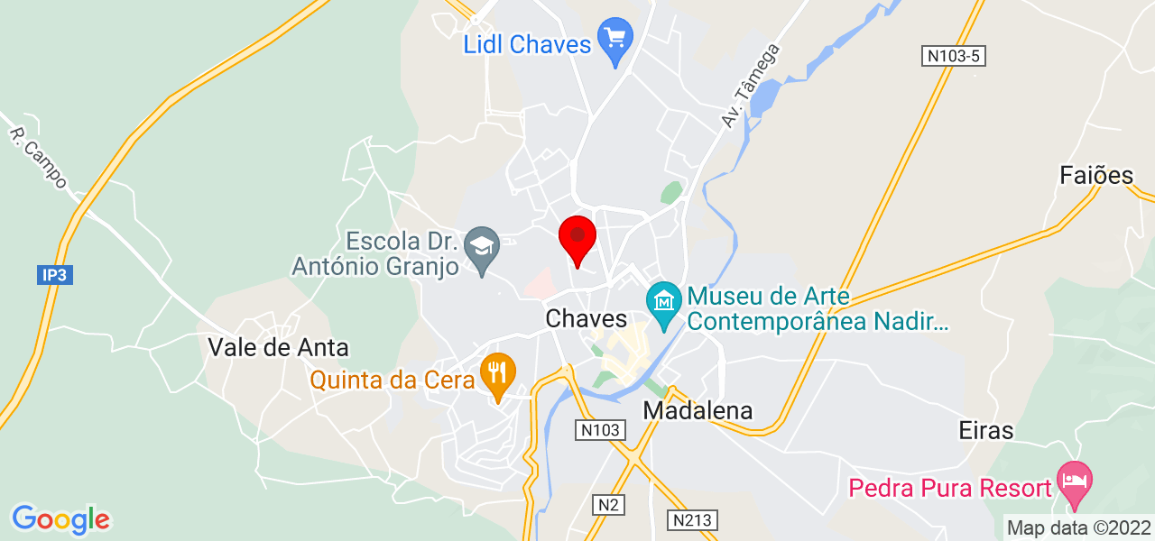 Victor Santos - Vila Real - Chaves - Mapa