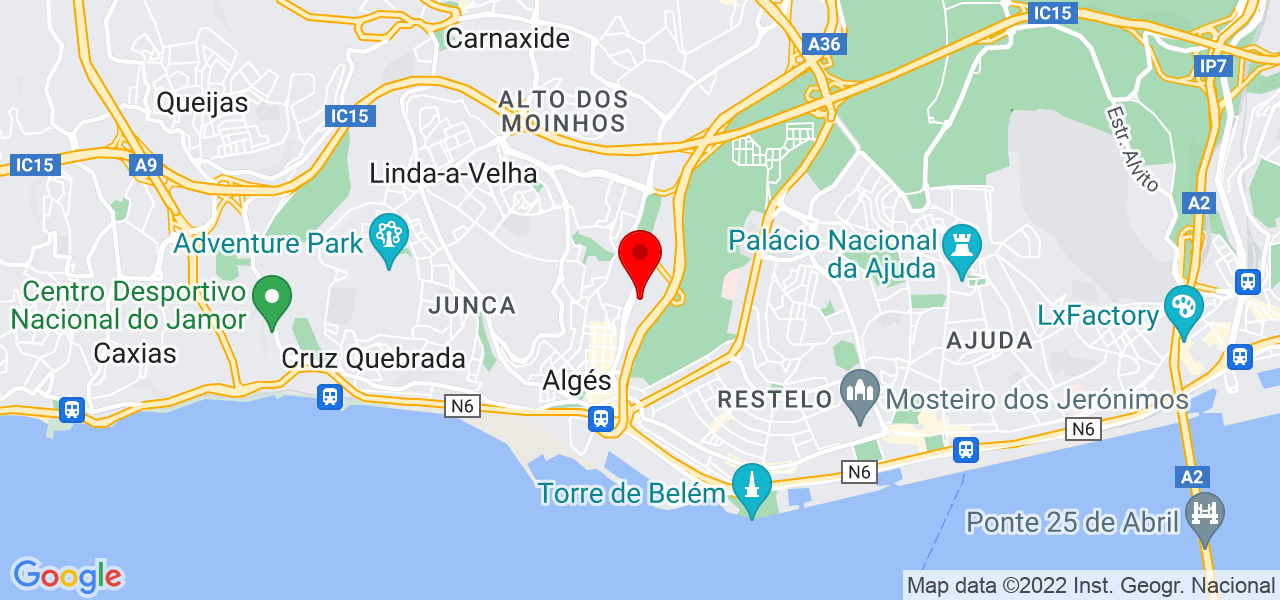 Beatriz Carvalho - Lisboa - Oeiras - Map