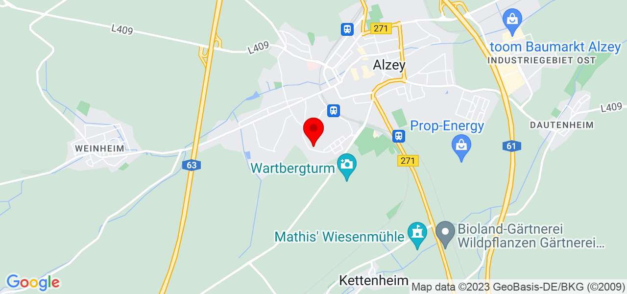 Amy Madeja - Rheinland-Pfalz - Alzey-Worms - Karte