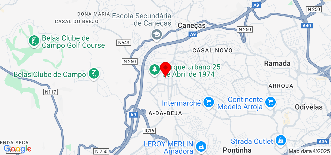 Eletrofix - Lisboa - Sintra - Map
