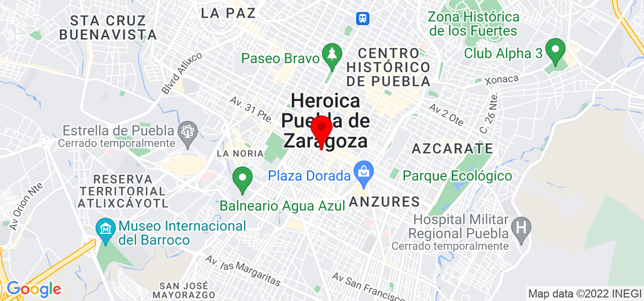Erlantz Fern&aacute;ndez - Puebla - Puebla - Mapa