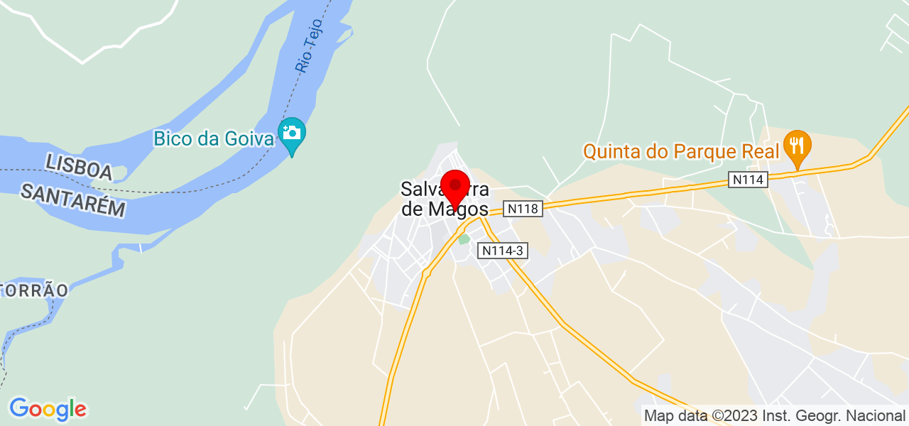 Lara Andrade - Santarém - Salvaterra de Magos - Map