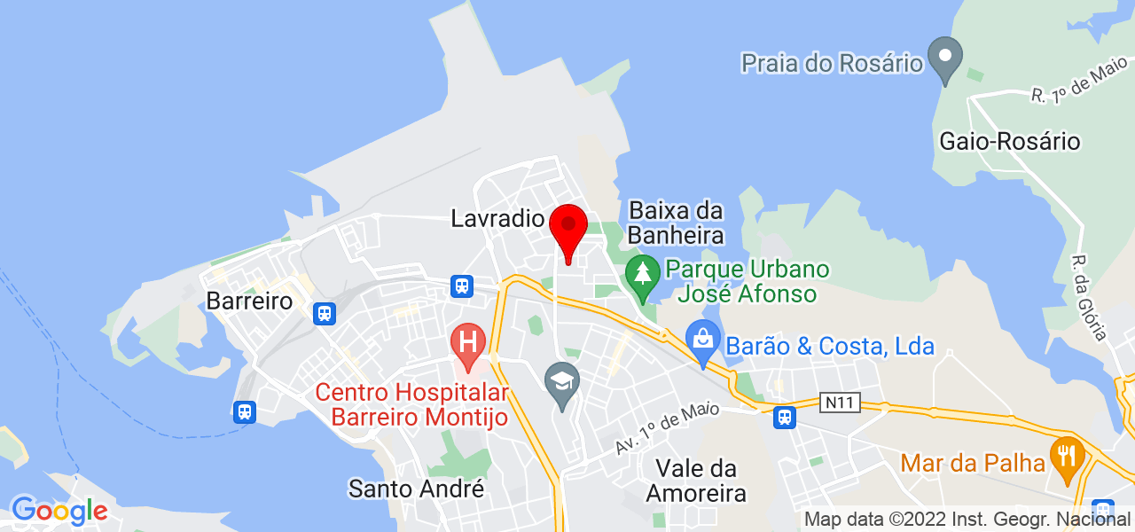 B&aacute;rbara - Setúbal - Moita - Mapa